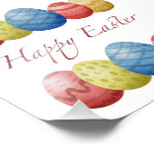 Happy Easter Eier Fotodruck (Ecke)