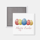 Happy Easter Eier Magnet (Vorderseite/Rückseite)