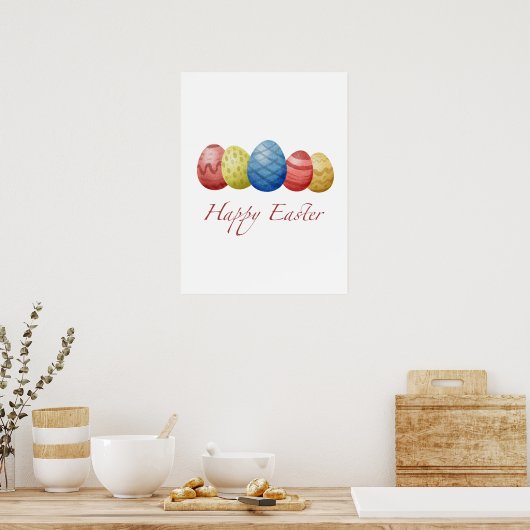Happy Easter Eier Poster (Küche)