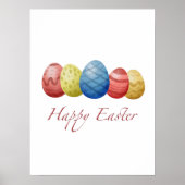 Happy Easter Eier Poster (Vorne)