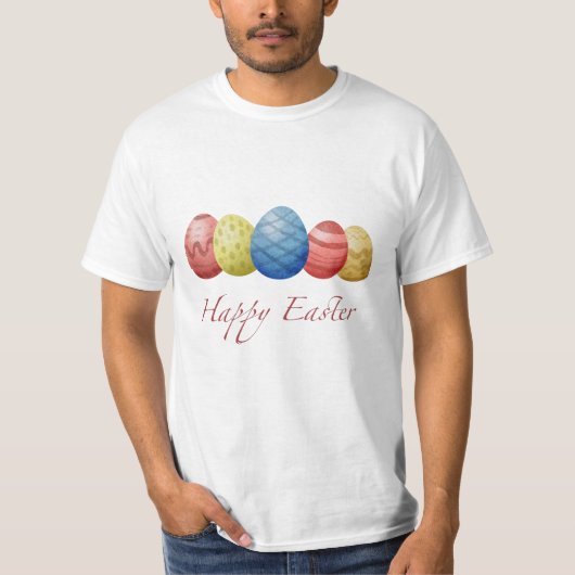 Happy Easter Eier T-Shirt (Vorderseite)