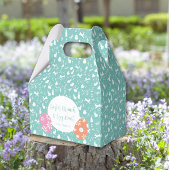 Happy Easter Eigen Jagd türkis Hand gezeichnet Geschenkschachtel