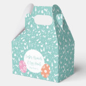 Happy Easter Eigen Jagd türkis Hand gezeichnet Geschenkschachtel (Vorderseite)