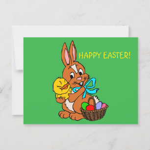 HAPPY EASTER Einmalige SÜSSE Postkarte