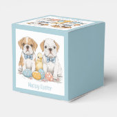 Happy Easter English Bulldogs Geschenkschachtel (Rückseite)