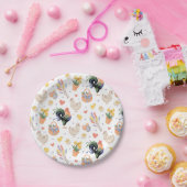 Happy Easter Family (White) – Paper Plates Pappteller (Party)