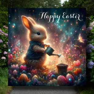 Happy Easter Fantasy Fantastische Bergwelten im Va Feiertagskarte