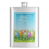 "HAPPY EASTER" - FARBHAFTE OSTEREIER FLACHMANN (Vorderseite)