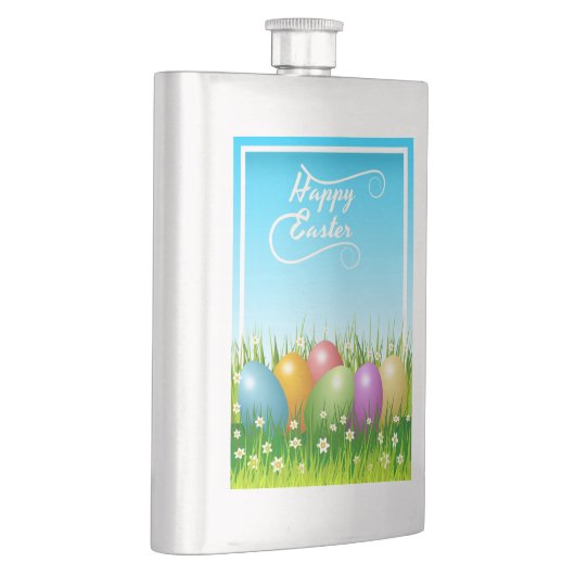 "HAPPY EASTER" - FARBHAFTE OSTEREIER FLACHMANN (Rechts)