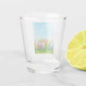"HAPPY EASTER" - FARBHAFTE OSTEREIER SCHNAPSGLAS (Rückseite)