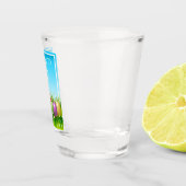 "HAPPY EASTER" - FARBHAFTE OSTEREIER SCHNAPSGLAS (Rechts)