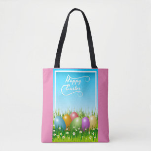 "HAPPY EASTER" - FARBHAFTE OSTEREIER TASCHE