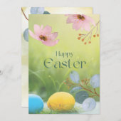 Happy Easter Feiertagskarte (Vorne/Hinten)