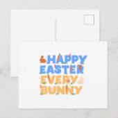 Happy Easter Feiertagspostkarte (Vorne/Hinten)