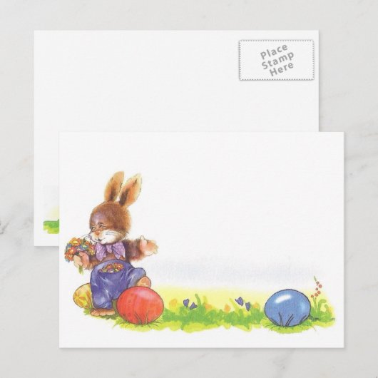 Happy Easter Feiertagspostkarte (Vorne/Hinten)