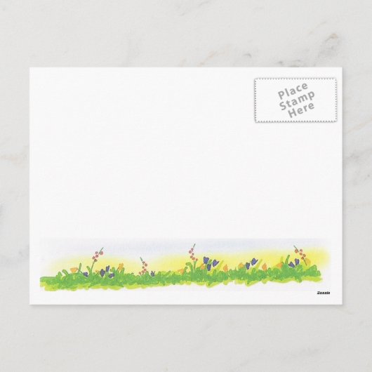 Happy Easter Feiertagspostkarte (Rückseite)