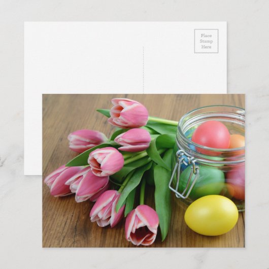 Happy Easter Feiertagspostkarte (Vorne/Hinten)