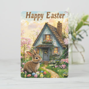 Happy Easter Festivals Hobby Rabbit Postcard Feiertagskarte