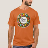 Happy Easter – Festive Egg Wreath camiseta T-Shirt (Vorderseite)