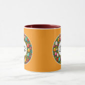 Happy Easter – Festive Egg Wreath caneca Tasse (Zentrum)