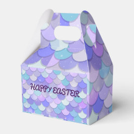 HAPPY EASTER FISH SCALE DESIGN IN LAVENDER GESCHENKSCHACHTEL