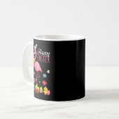 Happy Easter Flamingo mit Ostereier Bysket Hunti Kaffeetasse (Vorderseite Links)