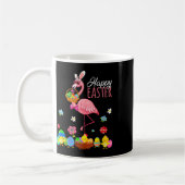 Happy Easter Flamingo mit Ostereier Bysket Hunti Kaffeetasse (Links)
