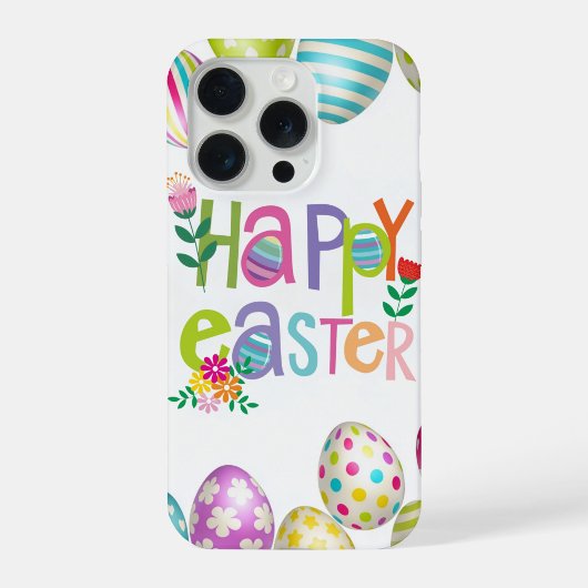 Happy Easter Floral Egg Pattern Phone Case iPhone Hülle
