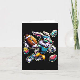 Happy Easter Football Boys Easter Bunny Funny East Karte