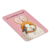 Happy Easter For Anyone Cute Cat in Bunny Ears Magnet (Rechte Seite)