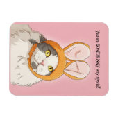 Happy Easter For Anyone Cute Cat in Bunny Ears Magnet (Horizontal)