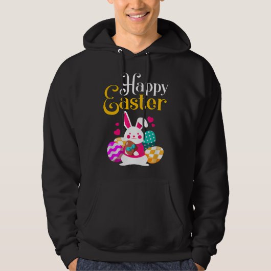 Happy Easter for Girls and Women Easter Hoodie (Vorderseite)