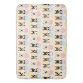 Happy Easter French Bulldog Pattern Badematte (Vorderseite Vertikal)