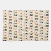 Happy Easter French Bulldog Pattern Geschirrtuch (Horizontal)