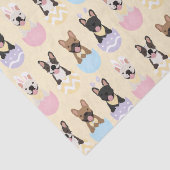 Happy Easter French Bulldog Pattern Seidenpapier (Detail)