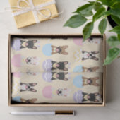 Happy Easter French Bulldog Pattern Seidenpapier (Geschenk)