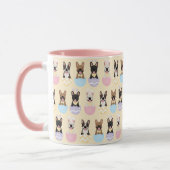 Happy Easter French Bulldog Pattern Tasse (Links)