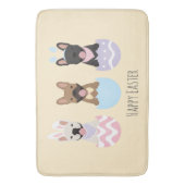 Happy Easter French Bulldogs Badematte (Vorderseite Vertikal)