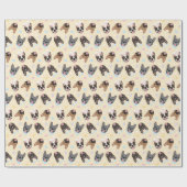 Happy Easter French Bulldogs Geschenkpapier (Flach)