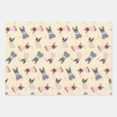 Happy Easter French Bulldogs Geschenkpapier Set (Vorderseite 3)