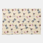 Happy Easter French Bulldogs Geschirrtuch (Horizontal)