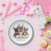 Happy Easter French Bulldogs Pappteller (Party)