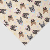 Happy Easter French Bulldogs Seidenpapier (Detail)