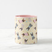 Happy Easter French Bulldogs Tasse (Zentrum)