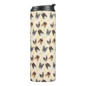 Happy Easter French Bulldogs Thermosbecher (Nach links gedreht)