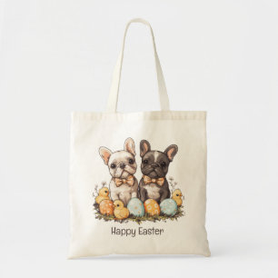 Happy Easter French Bulldogs Tragetasche