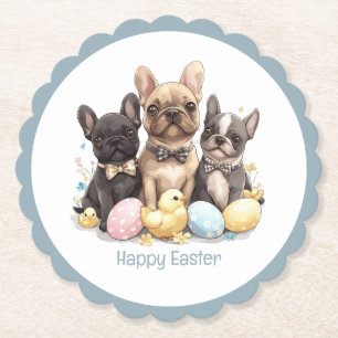 Happy Easter French Bulldogs Untersetzer