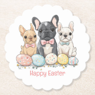 Happy Easter French Bulldogs Untersetzer
