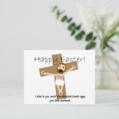 Happy Easter from Angry Jesus Feiertagspostkarte (Stehend Vorderseite)