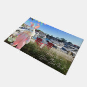 Happy Easter from Hilton Head Island Harbour Town Fußmatte (Schrägansicht)